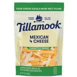Tillamook Farmstyle Mexican 4 Cheese Shredded Cheese - 8oz