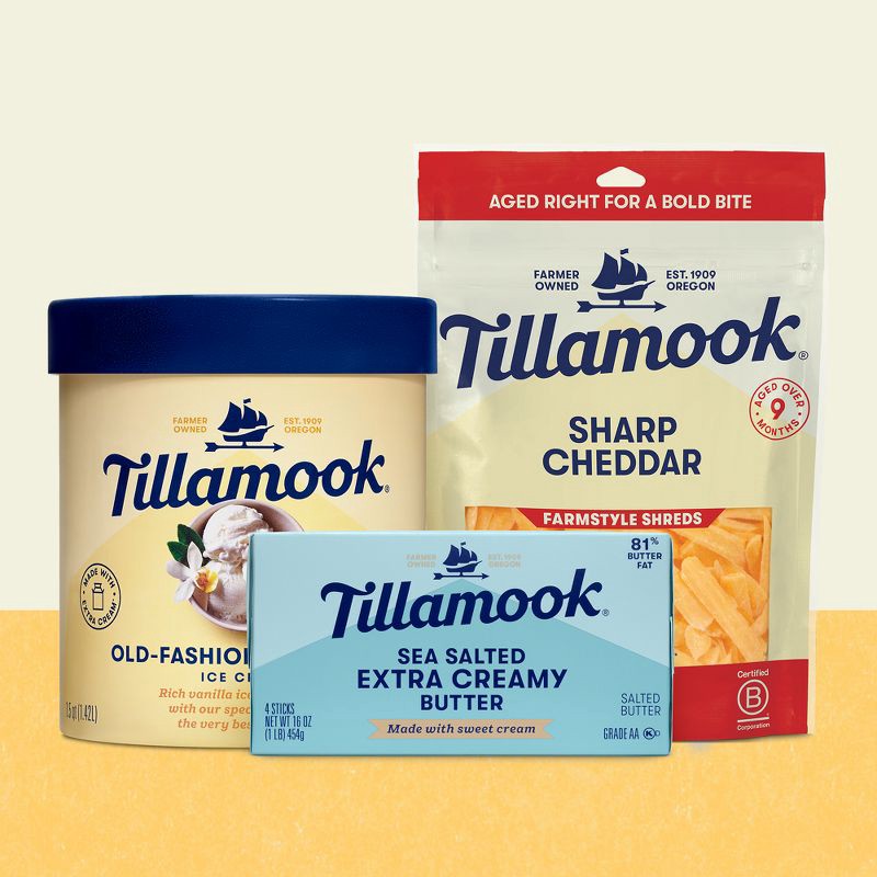 slide 4 of 5, Tillamook Farmstyle Sharp Cheddar Shredded Cheese - 8oz, 8 oz