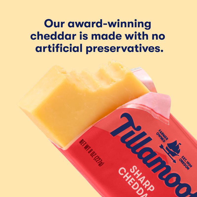 slide 8 of 9, Tillamook Sharp Cheddar Cheese Block - 8oz, 8 oz