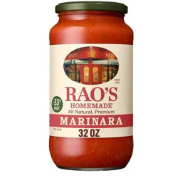 Rao's Homemade Marinara Sauce Premium Quality All Natural Tomato Sauce & Pasta Sauce Keto Friendly & Carb Conscious - 32oz