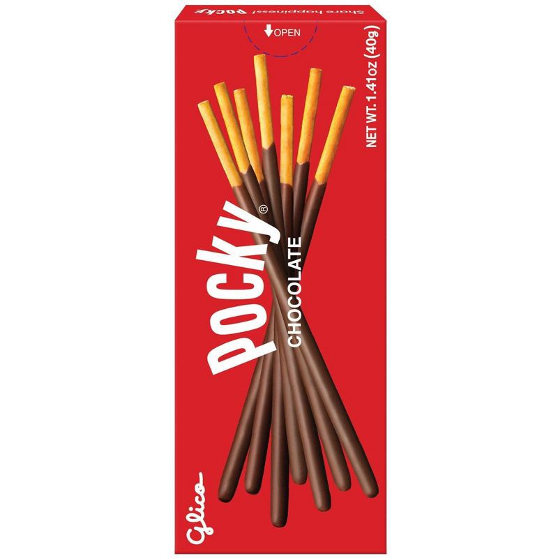 slide 5 of 5, Glico Pocky Chocolate Cream Covered Biscuit Sticks - 1.41oz, 1.41 oz