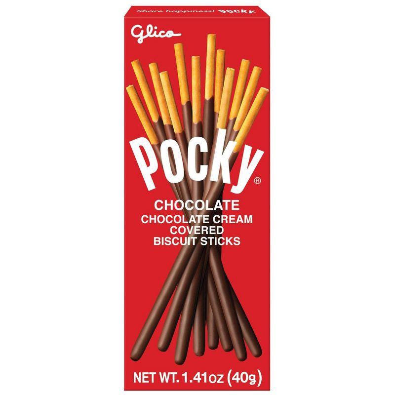 slide 1 of 5, Glico Pocky Chocolate Cream Covered Biscuit Sticks - 1.41oz, 1.41 oz