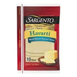 Sargento Natural Havarti Sliced Cheese - 7oz/10 slices