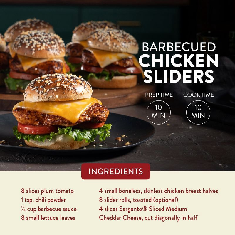 slide 4 of 8, Sargento Natural Medium Cheddar Sliced Cheese - 8oz/11 slices, 8 oz