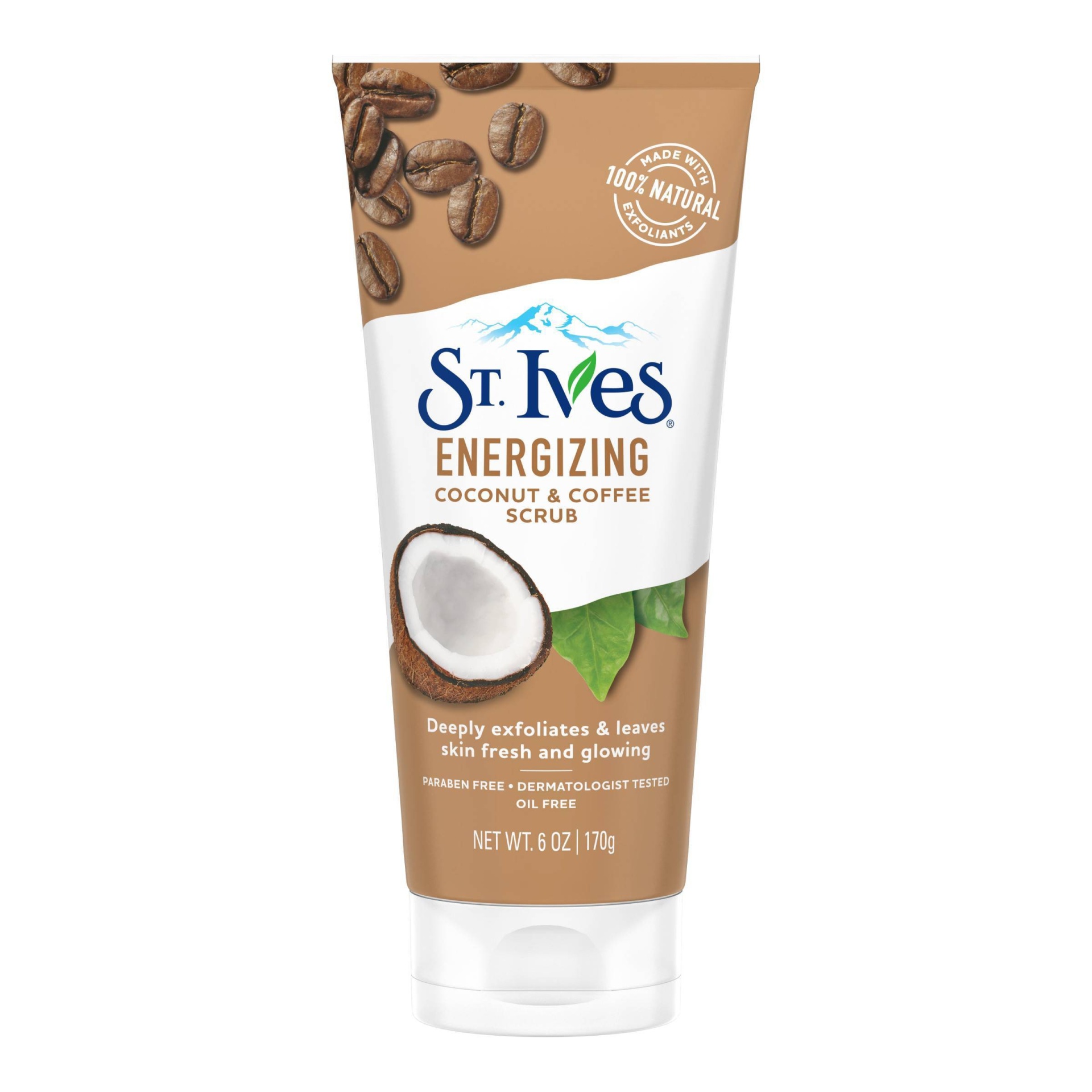 slide 1 of 9, St. Ives Energizing Scrub - Coconut & Coffee, 6 oz