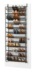 Whitmor Over-The-Door Hanging Shoe Rack - Gunmetal