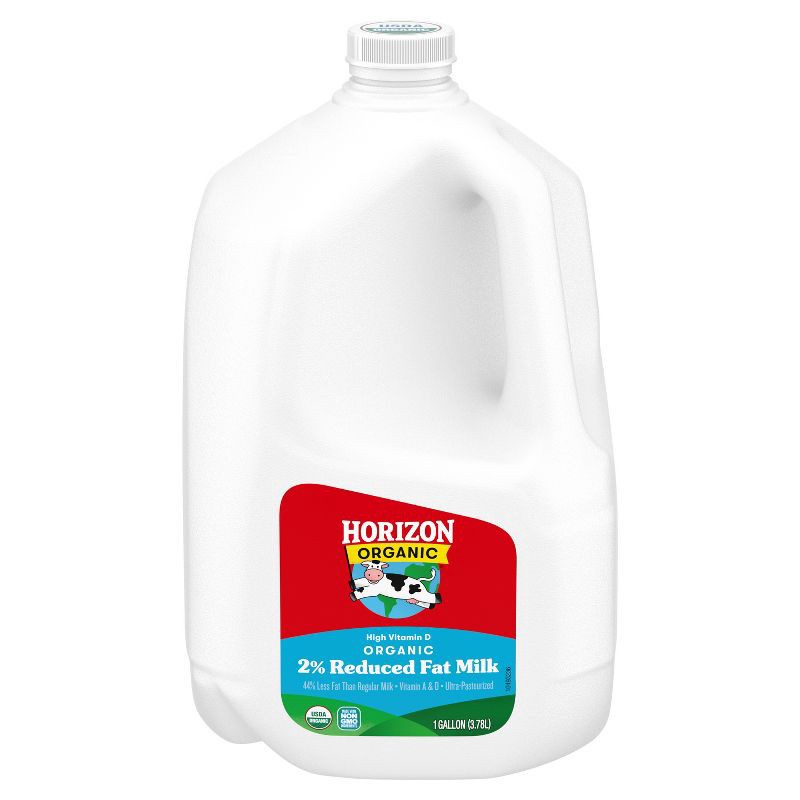 slide 1 of 9, Horizon Organic 2% Reduced Fat High Vitamin D Milk - 1gal, 1 gal