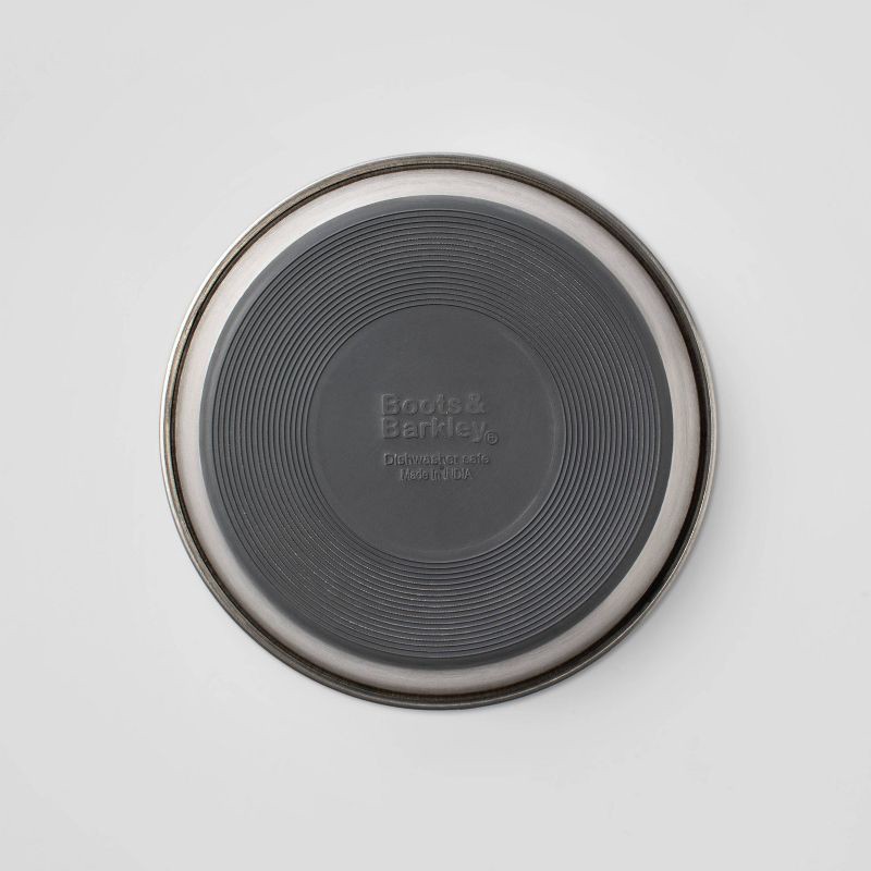 slide 2 of 3, Matte Stainless Steel Cat & Dog Dish Bowl - Silver - 13.2oz - Boots & Barkley™, 13.2 oz