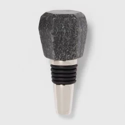 Bottle Stopper Marble Silver - Threshold