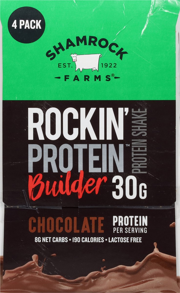 slide 6 of 13, Shamrock Farms Rockin' Protein Builder Chocolate 4 pack, 4 ct