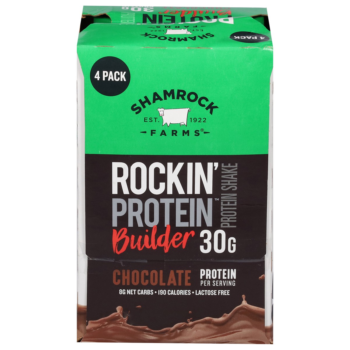 slide 5 of 13, Shamrock Farms Rockin' Protein Builder Chocolate 4 pack, 4 ct