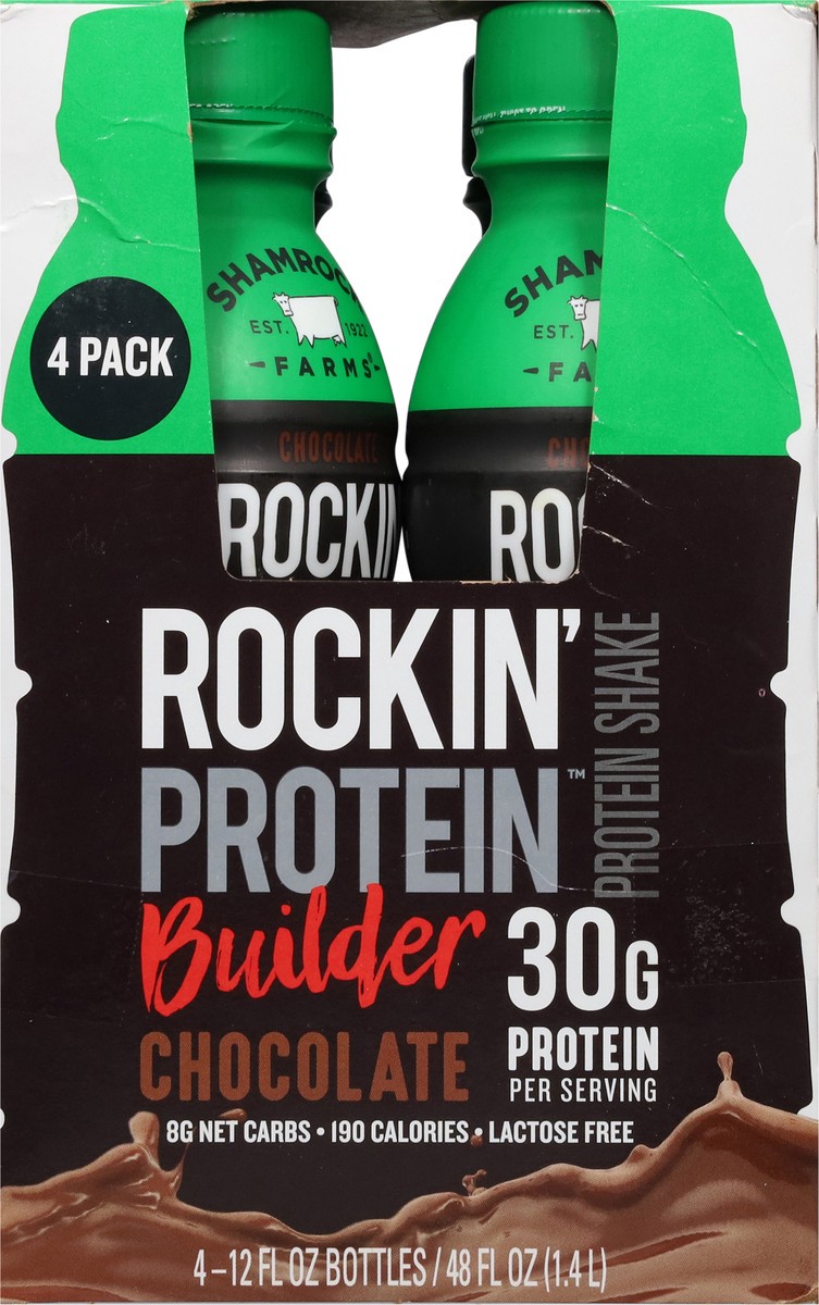 slide 3 of 13, Shamrock Farms Rockin' Protein Builder Chocolate 4 pack, 4 ct