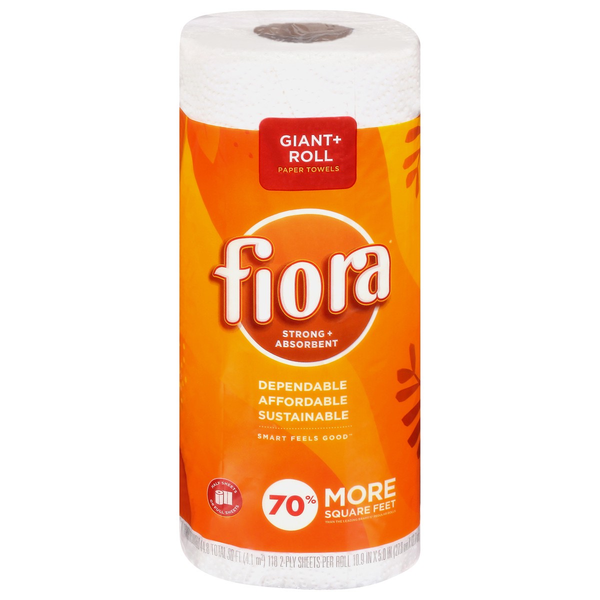 slide 1 of 9, Fiora 2-Ply Giant+ Roll Paper Towel 1 ea, 1 ct