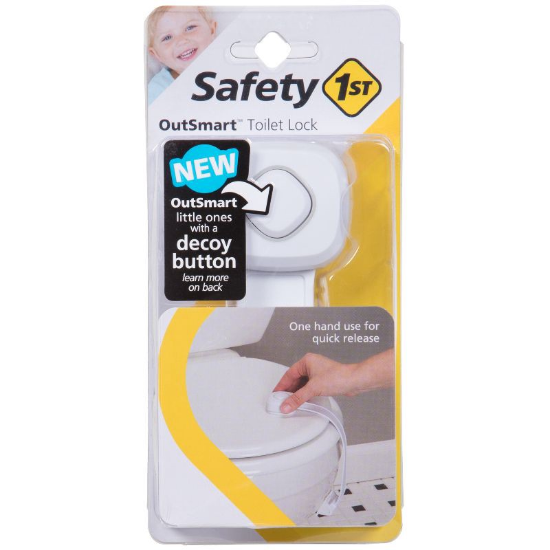 slide 1 of 7, Safety 1st Outsmart Toilet Lock, 1 ct