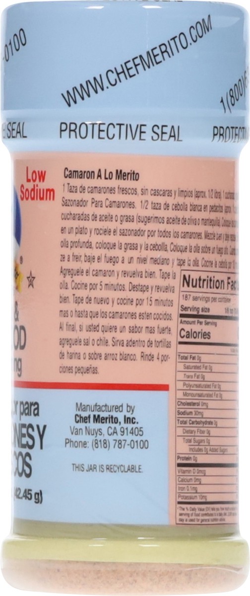 slide 3 of 13, Chef Merito Shrimp & Seafood Seasoning 1.5 oz, 1.5 oz