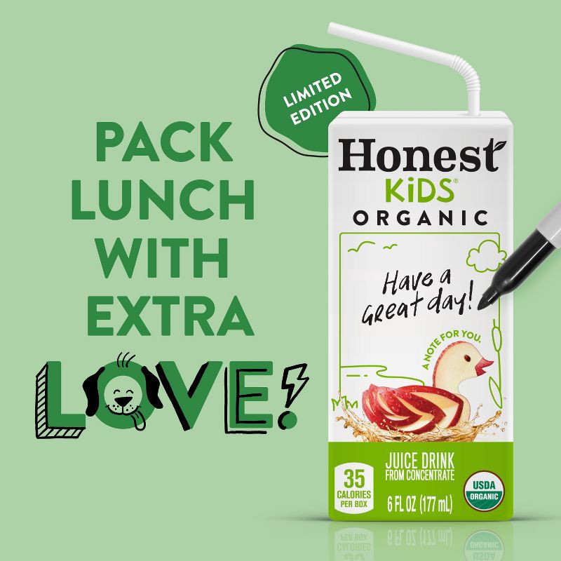slide 2 of 9, Honest Kids Organic Apple Juice Drink - 8pk/6 fl oz Box, 8 ct; 6 fl oz