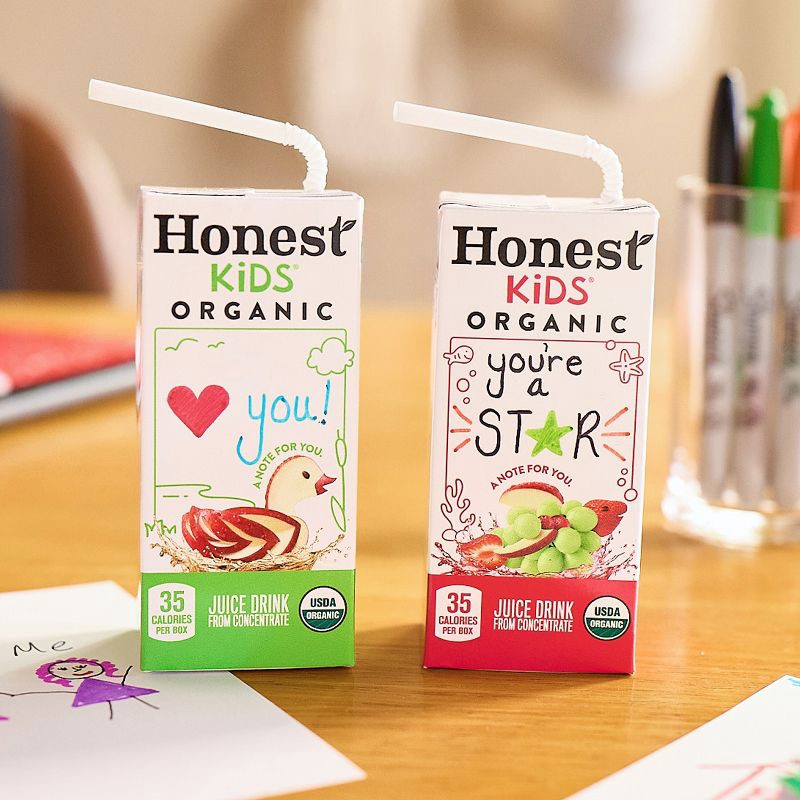 slide 5 of 9, Honest Kids Organic Apple Juice Drink - 8pk/6 fl oz Box, 8 ct; 6 fl oz