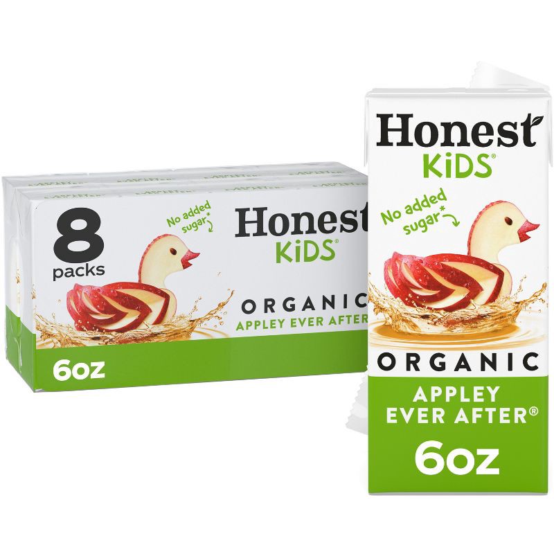 slide 1 of 9, Honest Kids Organic Apple Juice Drink - 8pk/6 fl oz Box, 8 ct; 6 fl oz