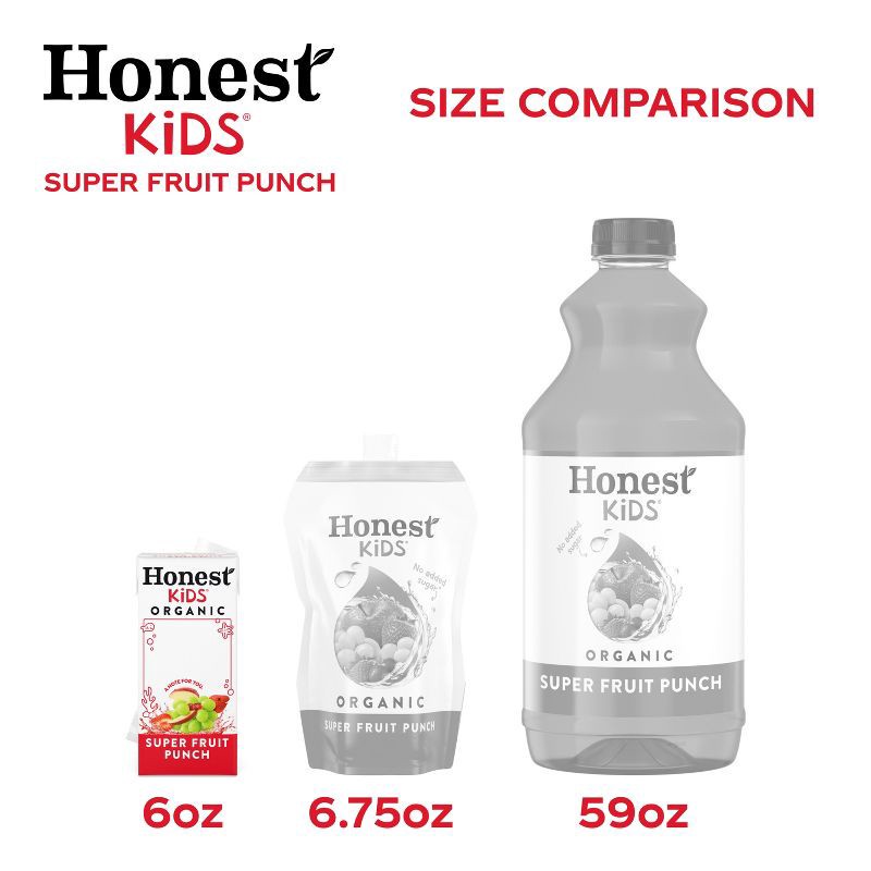 slide 3 of 7, Honest Kids Organic Fruit Punch Juice Drink - 8pk/6 fl oz Boxes, 8 ct; 6 fl oz