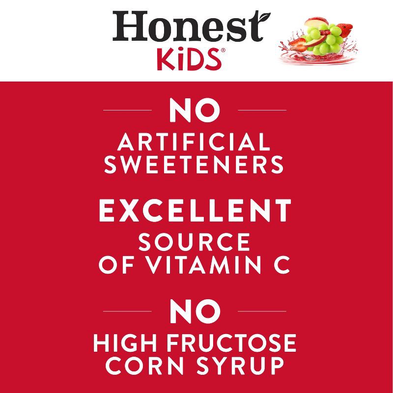 slide 3 of 8, Honest Kids Organic Fruit Punch Juice Drink - 8pk/6 fl oz Boxes, 8 ct; 6 fl oz