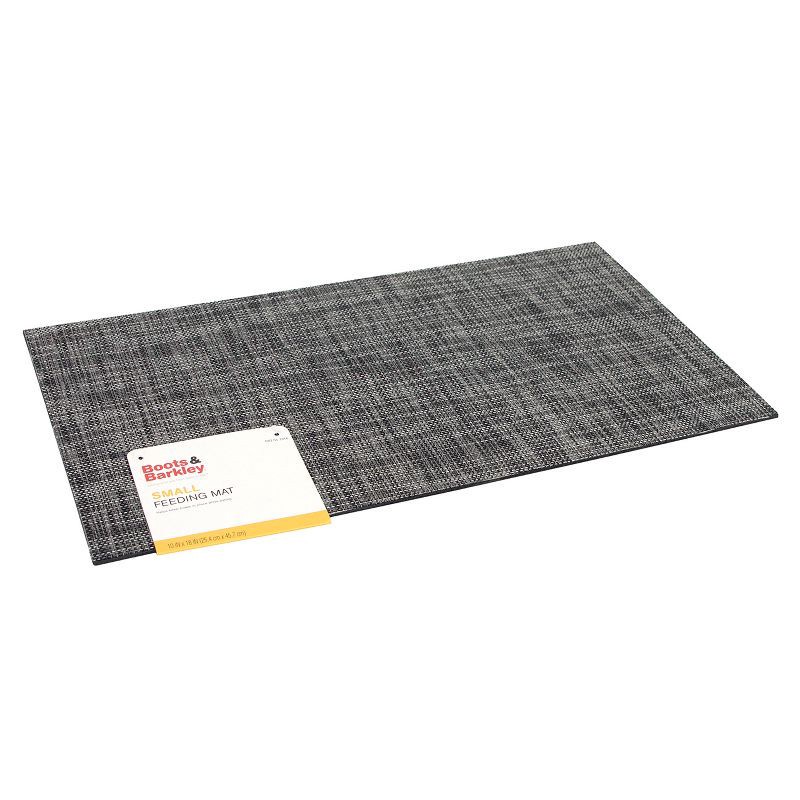 slide 3 of 3, Fashion Dog Feeding Mat - Gray - Small - Boots & Barkley™, 1 ct