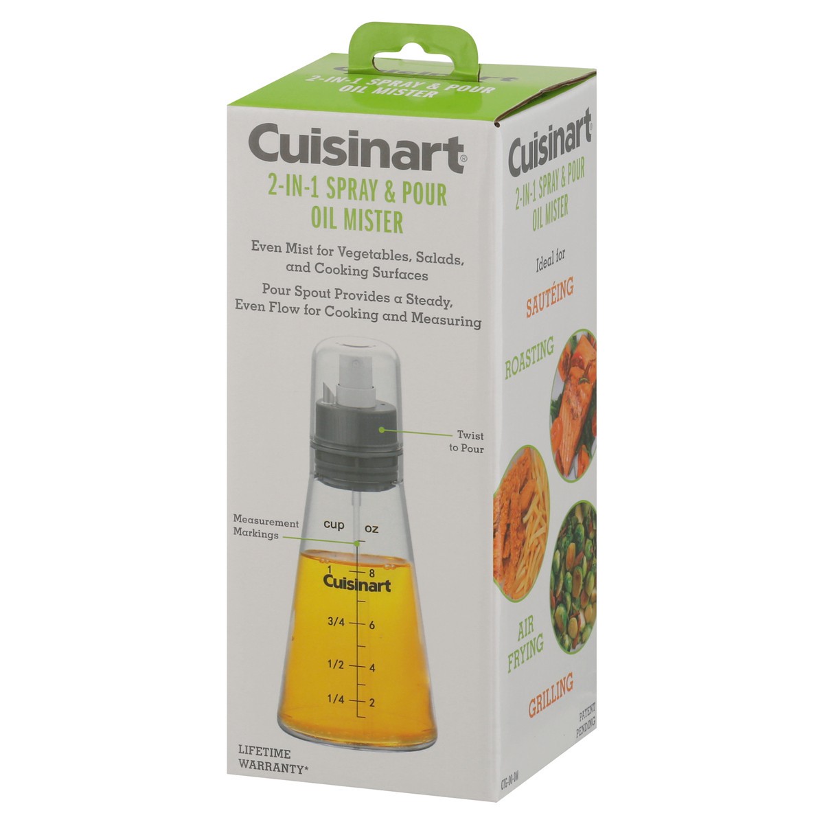 slide 8 of 9, Cuisinart 2-In-1 Oil Mister And Pourer, 12 Oz, Clear, 1 ct