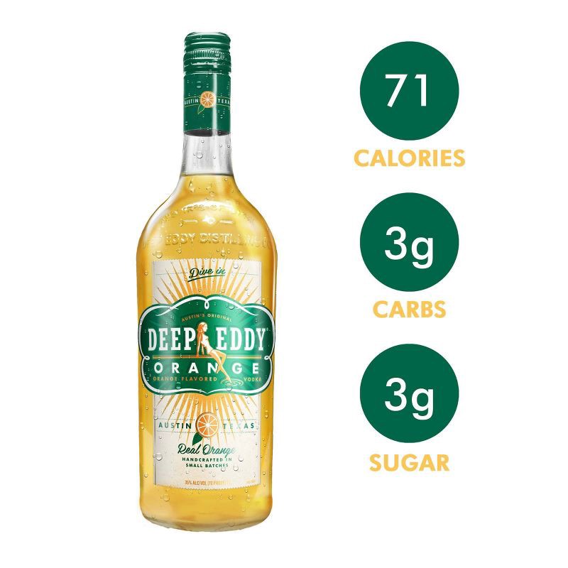 slide 2 of 8, Deep Eddy Orange Vodka - 1L Bottle, 1 liter