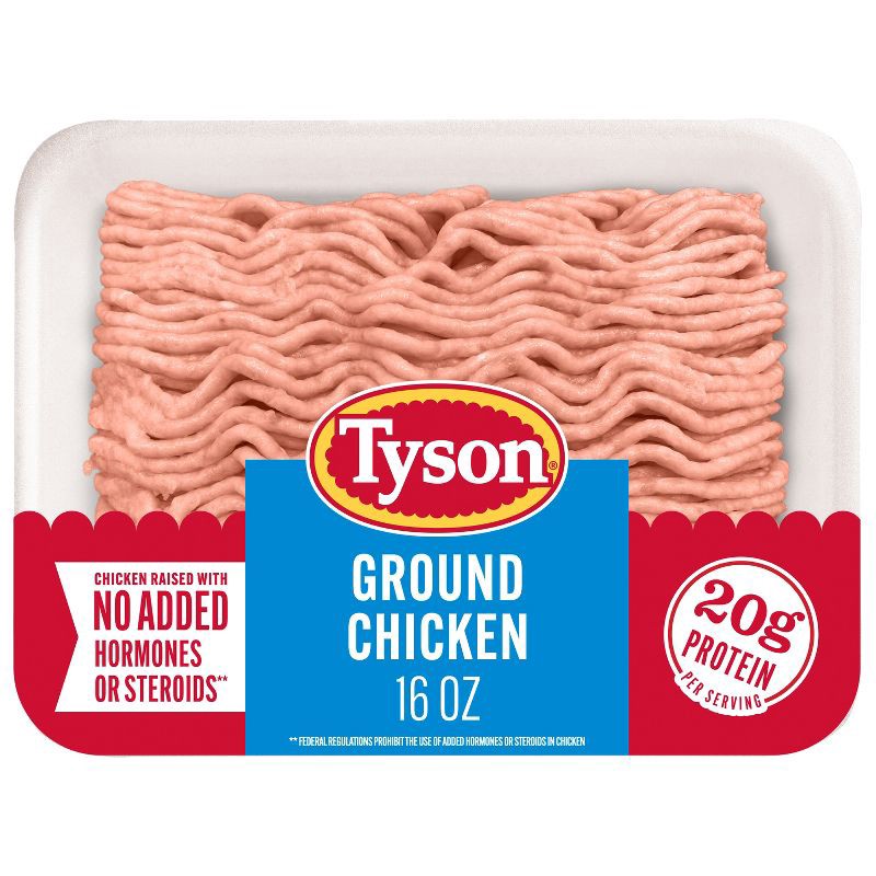 slide 1 of 8, Tyson Ground Chicken - 16oz, 16 oz