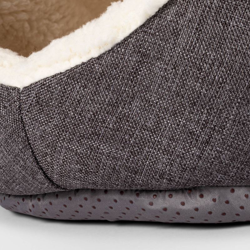 slide 3 of 3, Pet Cave Dog & Cat Bed - XS - Gray - Boots & Barkley™, 1 ct