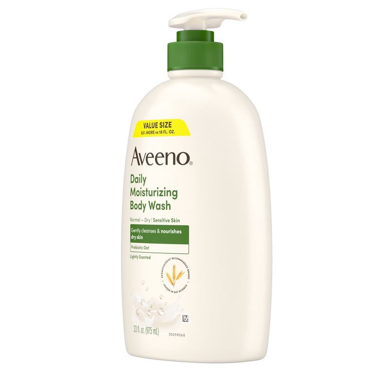 slide 5 of 11, Aveeno Daily Moisturizing Body Wash with Soothing Oat - 33 fl oz, 33 fl oz