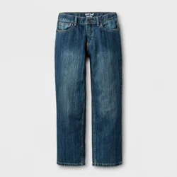 Boys' Relaxed Straight Fit Jeans - Cat & Jack™ Blue 10