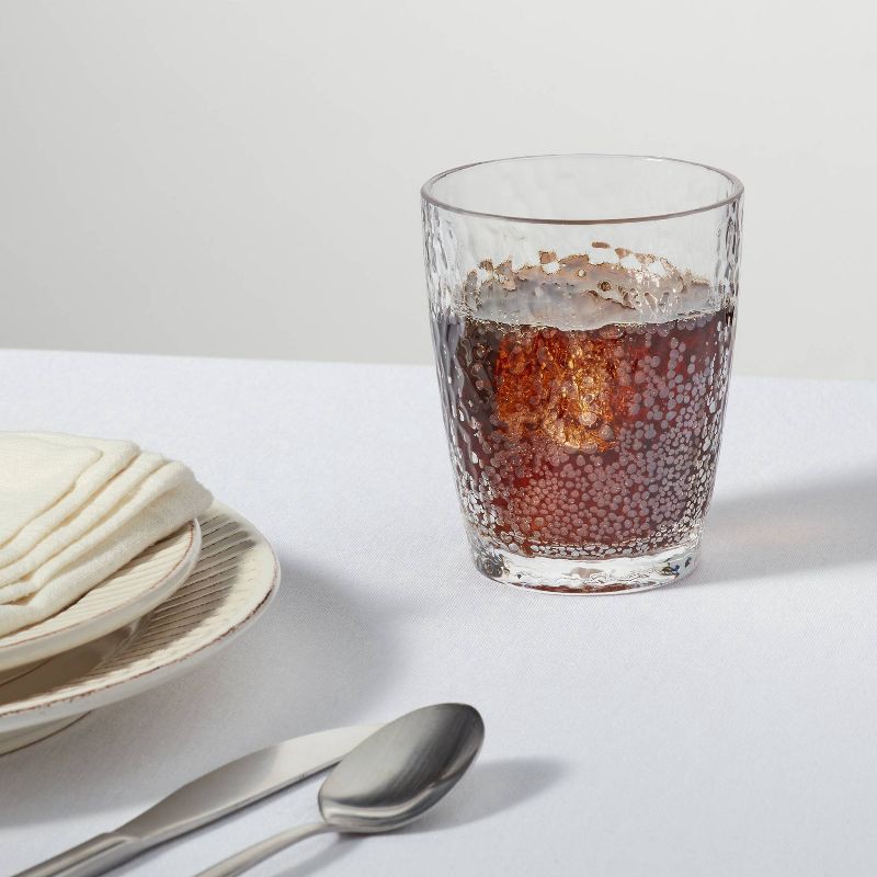 slide 2 of 3, 13oz Tritan Plastic Textured Short Tumbler - Threshold™: Reusable Acrylic Drinkware, Dishwasher-Safe, Cold Beverages, 13 oz