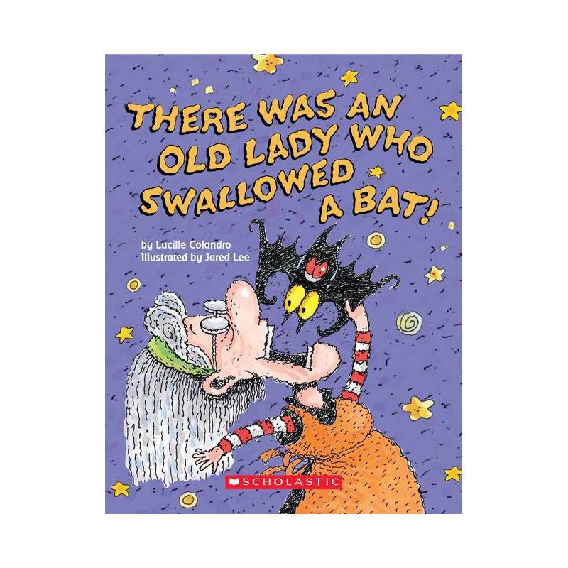 Scholastic There Was an Old Lady Who Swallowed a Bat! (Hardcover ...