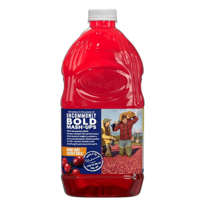 slide 2 of 9, Ocean Spray Cranberry Pineapple Juice Cocktail - 64 fl oz Bottle, 64 fl oz