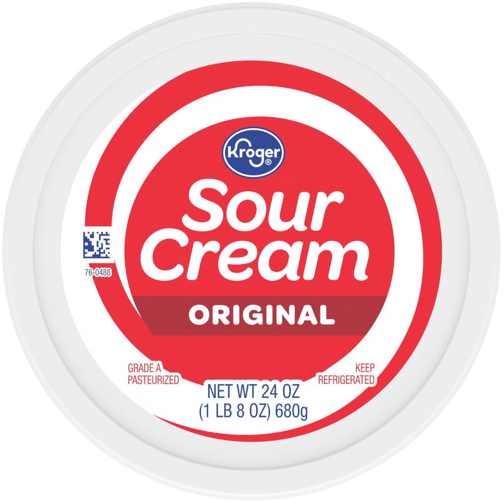 slide 2 of 4, Kroger Original Sour Cream, 24 oz