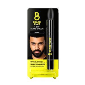 slide 1 of 1, Beard Club Men's Day Beard Color, Black, 0.3 oz