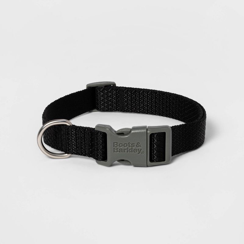 slide 1 of 3, Basic Dog Collar - L - Black - Boots & Barkley™, 1 ct