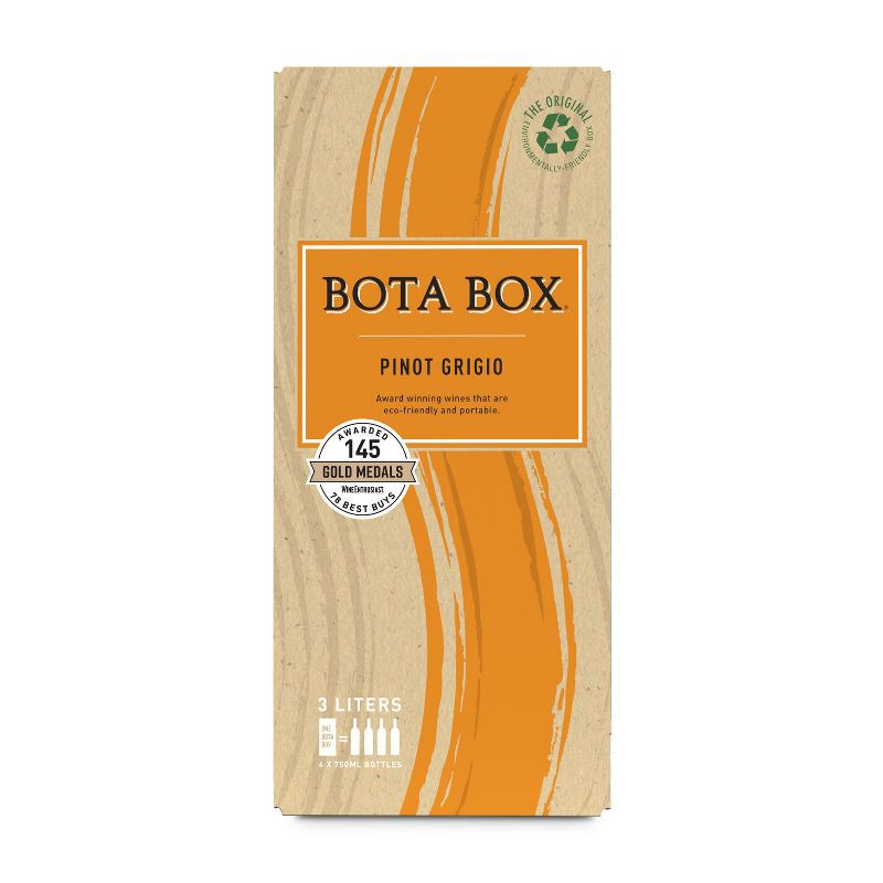 slide 1 of 10, Bota Box Pinot Grigio White Wine - 3L Box, 3 liter