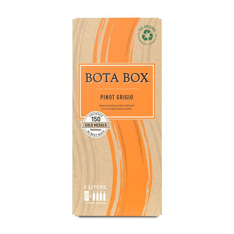 slide 9 of 10, Bota Box Pinot Grigio White Wine - 3L Box, 3 liter