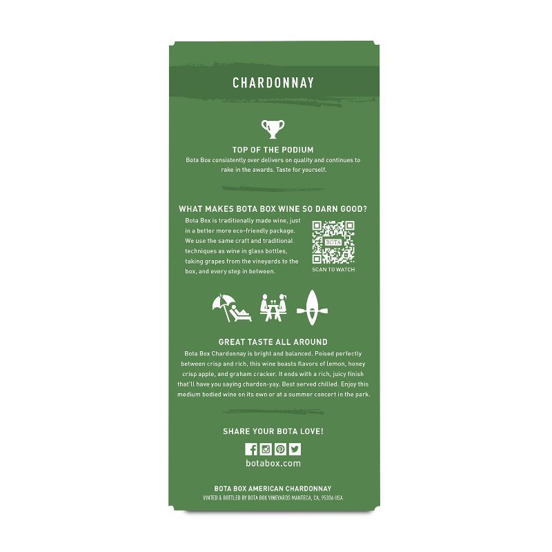 slide 9 of 9, Bota Box Chardonnay White Wine - 3L Box, 3 liter