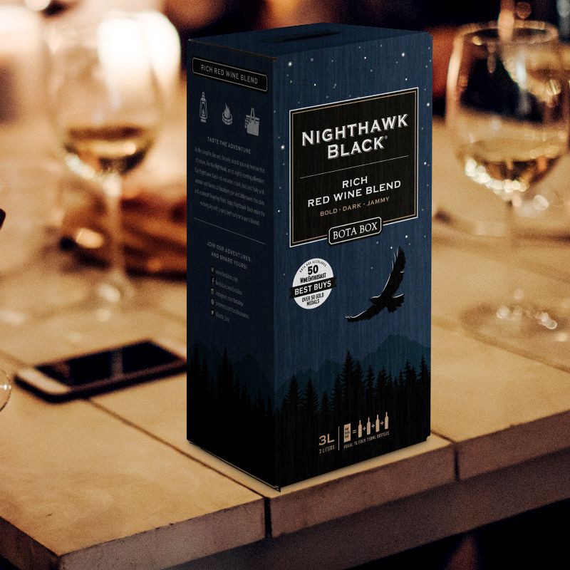 slide 3 of 7, Bota Box Nighthawk Black Red Blend Wine - 3L Box, 3 liter