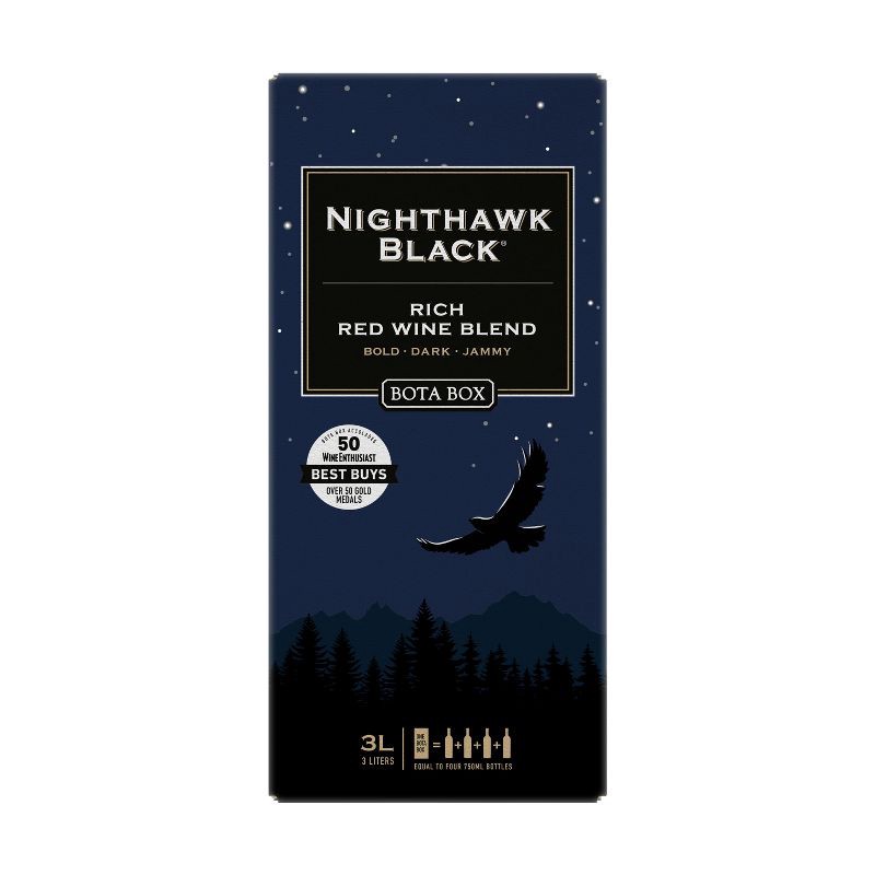 slide 1 of 7, Bota Box Nighthawk Black Red Blend Wine - 3L Box, 3 liter