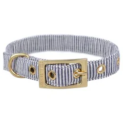Railroad Stripe Dog Collar - XSmall - Boots & Barkley