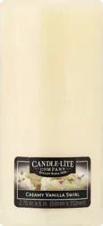 Candle-Lite Creamy Vanilla Swirl Pillar Candle