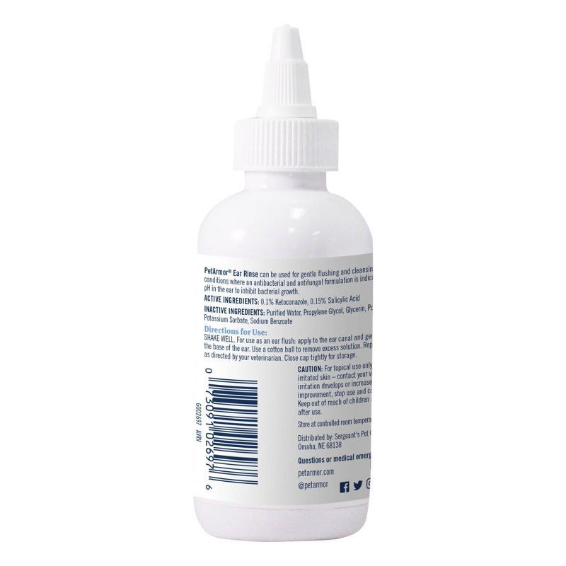 slide 2 of 8, PetArmor Antimicrobial Resistant Ear Rinse for Dogs - 4 fl oz, 4 fl oz