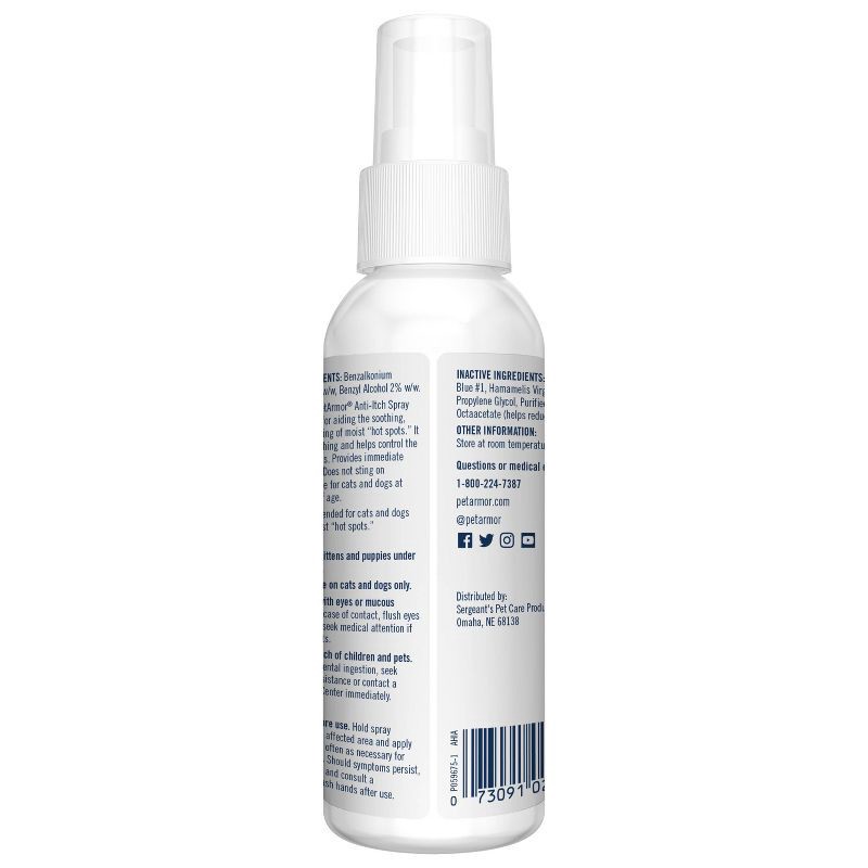 slide 2 of 8, PetArmor Anti-Itch Spray for Dogs & Cats - 4 fl oz, 4 fl oz