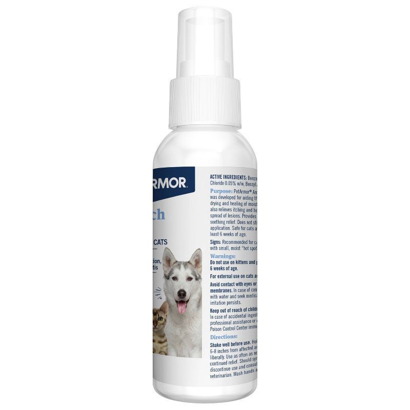 slide 3 of 8, PetArmor Anti-Itch Spray for Dogs & Cats - 4 fl oz, 4 fl oz