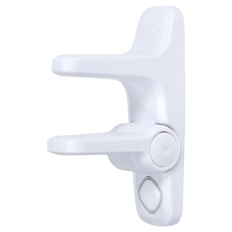 slide 3 of 8, Safety 1st OutSmart Lever Lock With Decoy Button - White, 1 ct
