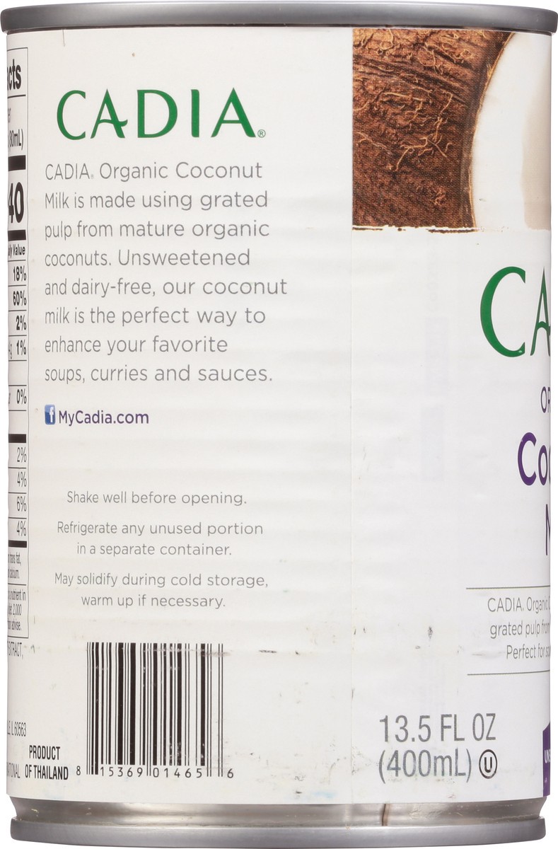 slide 7 of 9, Cadia Organic Coconut Milk Light, 13.5 oz