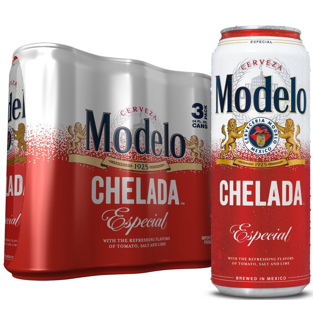 Modelo Especial Modelo Chelada Especial Beer - 3pk/24 fl oz Cans 3 ct ...
